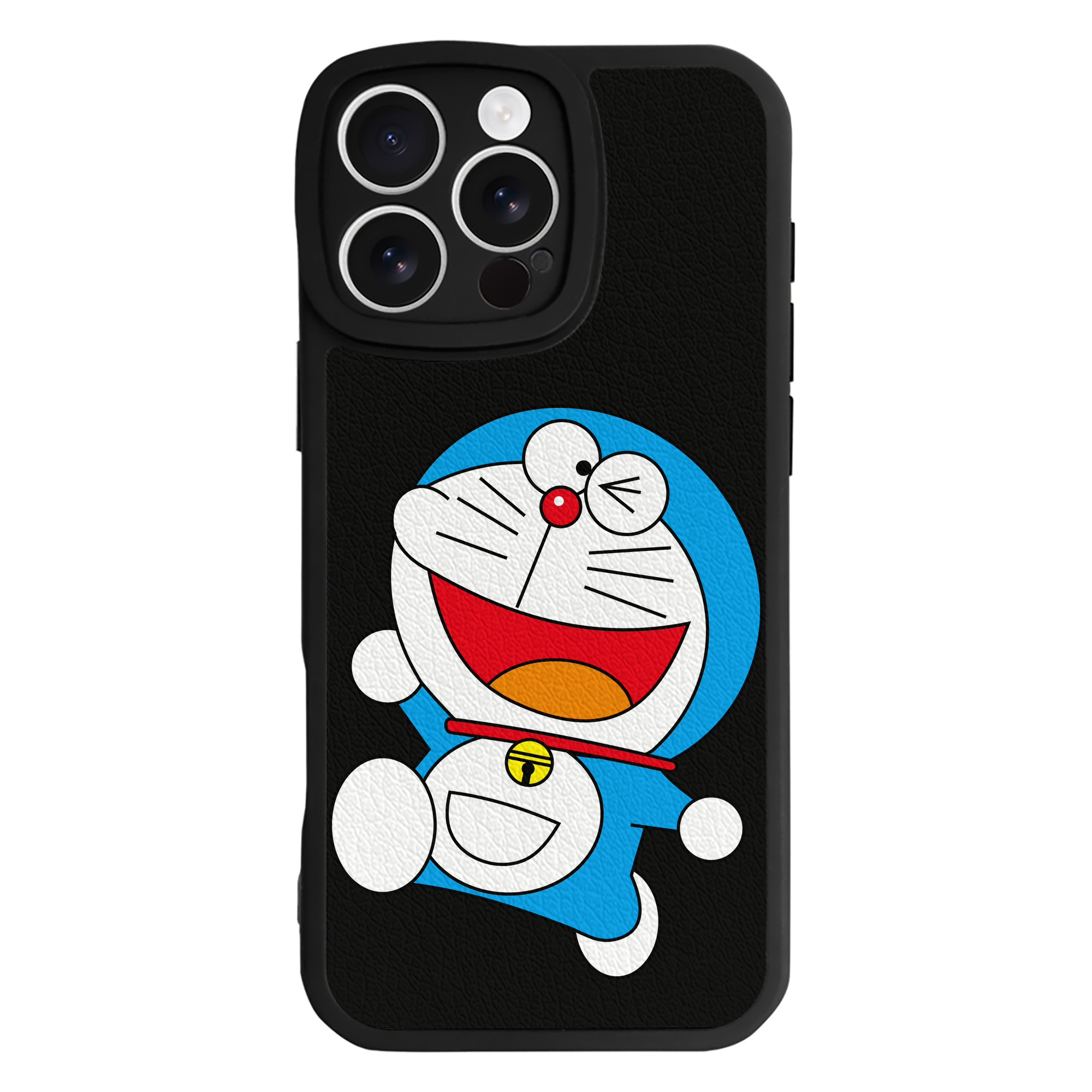 （画像用） ドラえもん Doraemon 【iPhone 16シリーズ対応】シリコンスマホケース（レザー調） 材質：シリコン